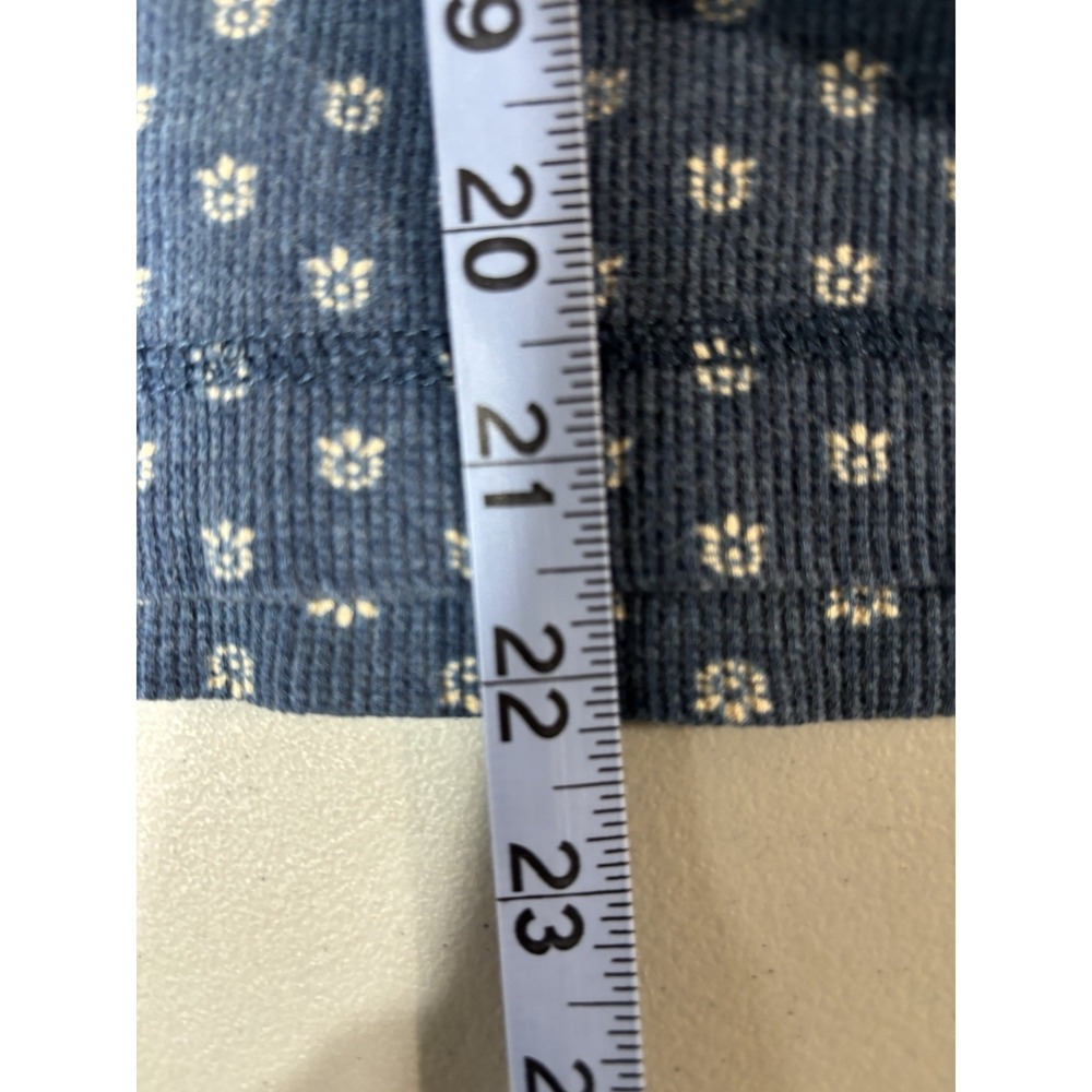 Lauren‎ Jeans Co. Women's Top L/Button Blue Floral XL - Picture 6 of 7